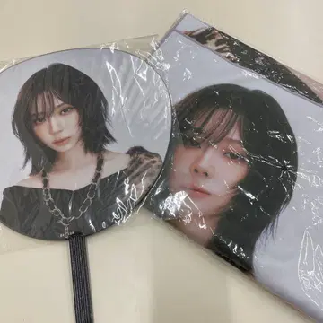 aespa 윈터 부채 슬로건 타월 세트