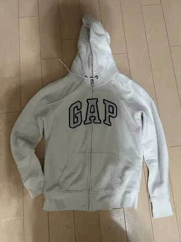 GAP 풀 집업 후드티 S 사이즈 화이트