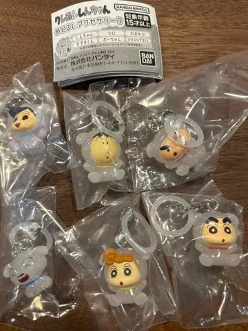 짱구는 못말려(크레용 신짱) 메지루시 액세서리 3 컴플리트 전 6종 가챠