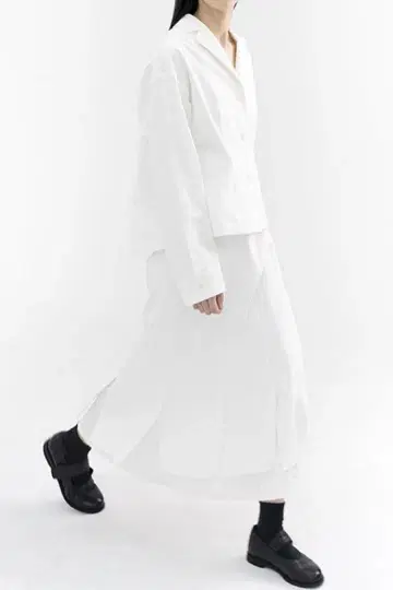 eunoia 유노이아 cotton layer skirt 스커트 화이트