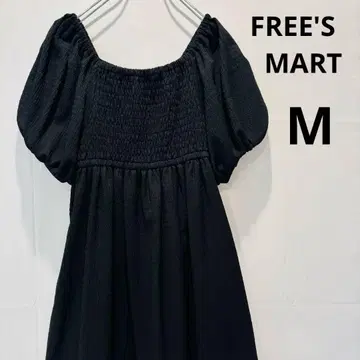 [ FREE'SMART 프리즈마트 ] 롱 원피스 블랙 퍼프 슬리브