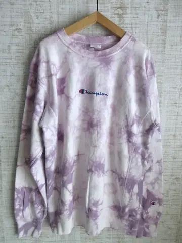 챔피온 리버스 위브 맨투맨 센터 로고 타이다이 트레이닝복