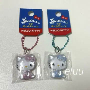 [ 익명 배송 ] 푹신푹신 타이 3 헬로키티 핑크 하운드투스 퀼트 블루