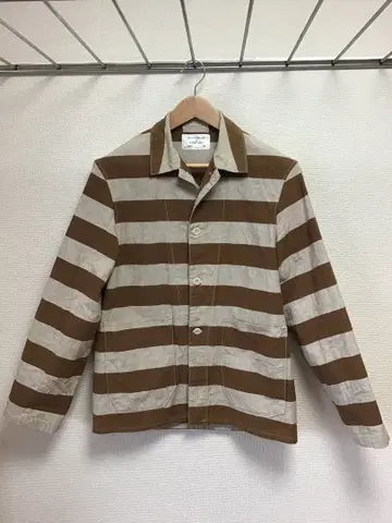 WAREHOUSE 브라운 보더 프리즈너 자켓. SIZE 38(M)
