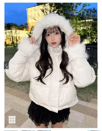 GRL 멀티 Way 후드 부착 퍼 다운 자켓 kd81
