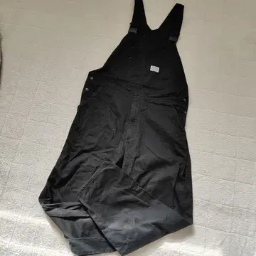 21SS 백 채널 오버롤 블랙