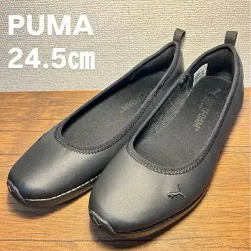 [ 새상품급 ] PUMA 플랫슈즈 24.5cm 블랙