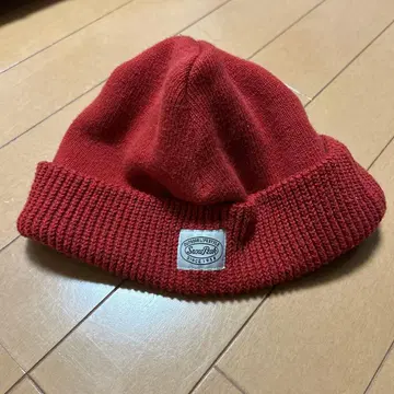 스노우 피크 빨간색 니트 모자