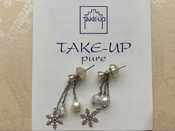 TAKE-UP 눈꽃 모티브 귀걸이