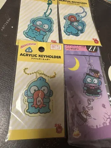 행동 아크릴 키링 4개 세트