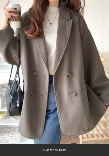 클래식 엘프 더블 테일러드 자켓