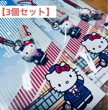 [ 3개 세트 ] 레어 레트로 헬로키티 버스 스트랩