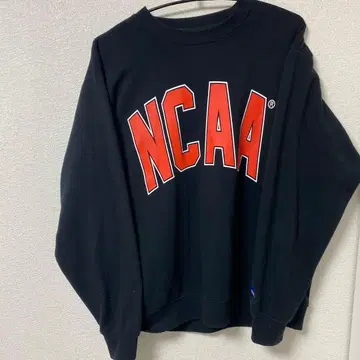 NCAA 블랙 맨투맨 LL 사이즈