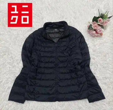 유니클로 여성용 라이트 다운 블랙 XL