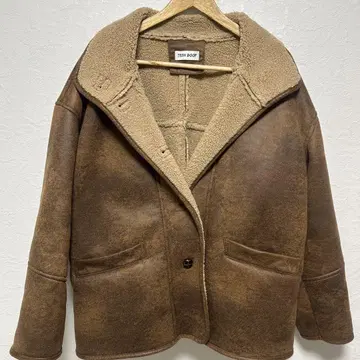 TEEN BOOP vintage 무스탕 코트 브라운