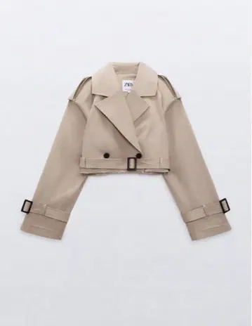 ZARA 오버 사이즈 숏 트렌치코트 S 사이즈