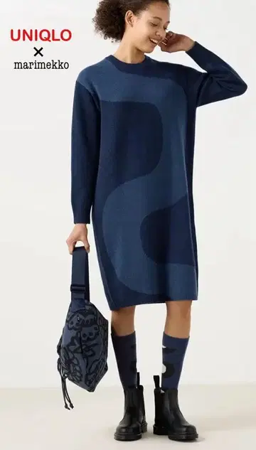 UNIQLO x marimekko 라무 크루넥 원피스