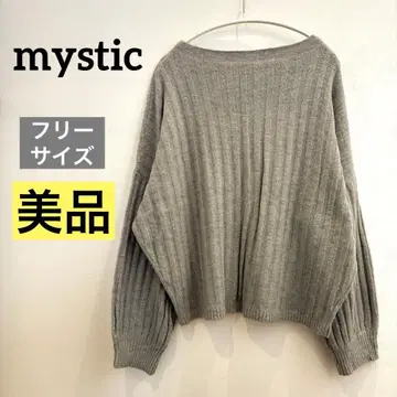 mystic [ 새상품급 ] 미스틱 그레이 긴팔 니트
