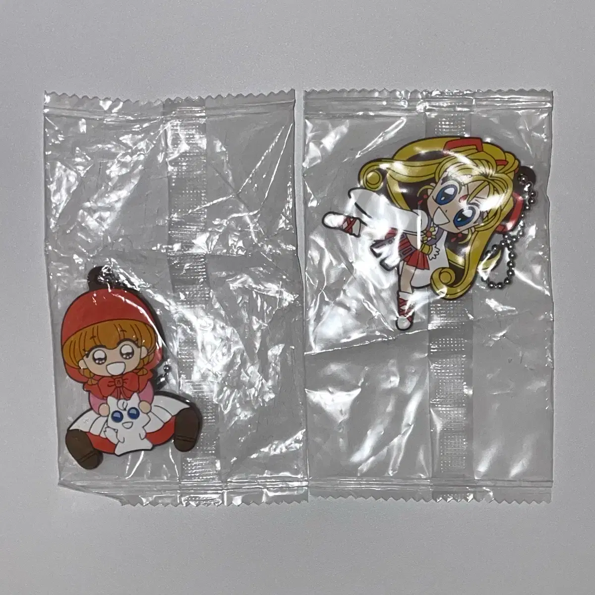 Bulk Bandai Ribbon 70th Anniversary Rubber Mascot Red Riding Hood Chacha Kamikaze Jeanne