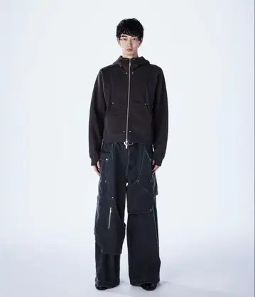 jentlouis Zip Hoodie 그레이 지퍼 후드티 M