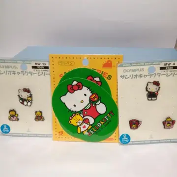 미사용 구 산리오 로고 헬로키티 다리미 패치 3개 세트