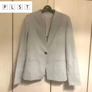 새상품급 PLST 노카라 자켓 M 워셔블