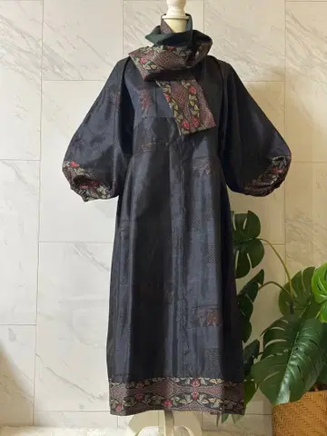 오시마 명주 리메이크 오시마 명주 원피스 기모노 리메이크