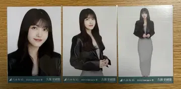 노기자카46 쿠보 시오리 브로마이드 가죽 x 니트 원피스 컴프