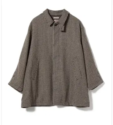 BEAMS LIGHTS / 엑스트라 우븐 숏 스텐카라 코트