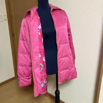 레오나르 핑크 다운 자켓 XL 새상품급