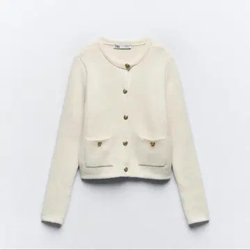 ZARA 골드 버튼 니트 가디건