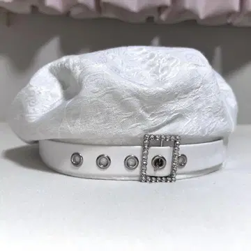 Ank Rouge 비쥬 버클 베레모 화이트