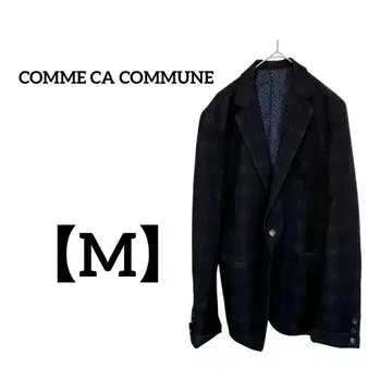 COMME CA COMMUNE [ M ] 체크 무늬 테일러드 자켓