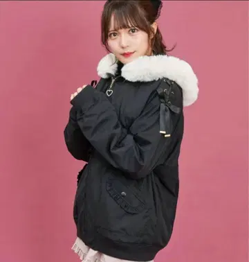 시크릿허니 블루종 레이스업 블랙