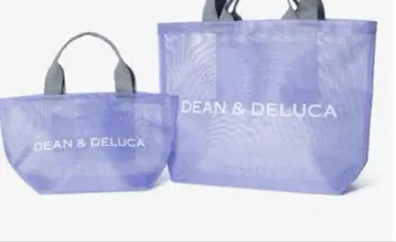 DEAN&DELUCA 한정판 라일락 메쉬 토트백 2사이즈 세트