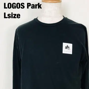 LOGOS Park 로고 스파크 로고 긴팔 t셔츠 블랙 B2