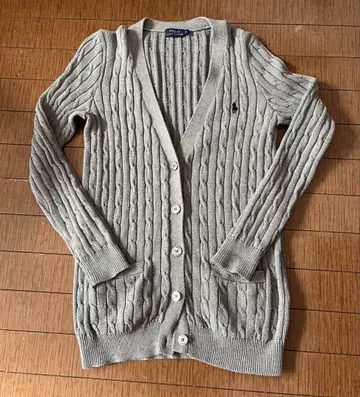 폴로 랄프로렌 코튼 니트: 그레이, 사이즈 M