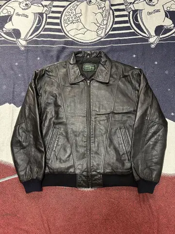 90s 가죽 자켓 짧은 봄버 자켓 블랙 소가죽 스윙탑