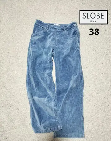 SLOBE IENA LE DENIM 벨벳 배기 팬츠 38 슬로브 이에나