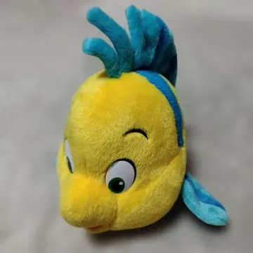 도쿄 디즈니 리조트 한정판 리틀 머메이드 플라운더 봉제 인형