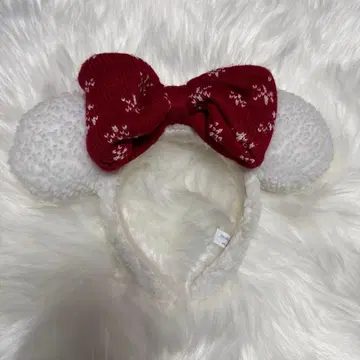 미니 Disney Snow 크리스마스 스노우 머리띠 리본