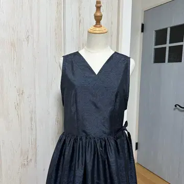 기모노 리메이크 오시마 명주 민소매 카슈쿨 원피스