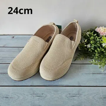 통굽 스니커즈 24cm 베이지 편안한 워킹