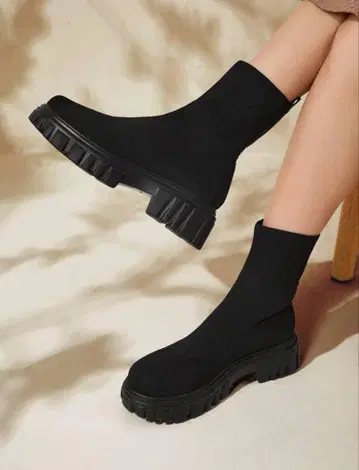 SHEIN 숏부츠 블랙 22.5