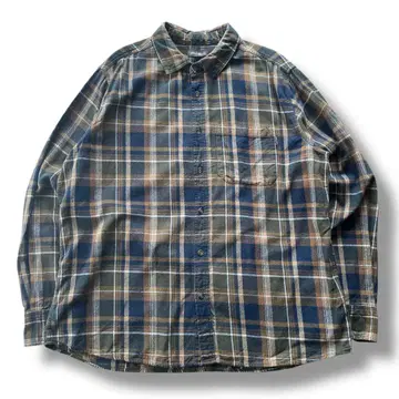 Eddie Bauer 에디 바우어 체크 플란넬 셔츠 XL 긴팔