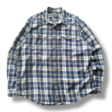 Eddie Bauer 에디 바우어 체크 플란넬 셔츠 XL 긴팔