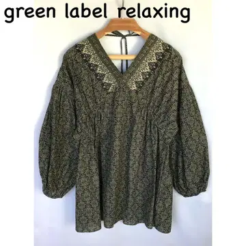 green label relaxing 긴팔 블라우스