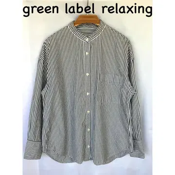 green label relaxing 스트라이프 패턴 긴팔 셔츠