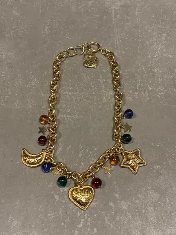 MOSCHINO 모스키노 골드 참 목걸이