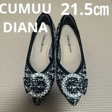 CUMUU DIANA 트위드 니트 펌프스